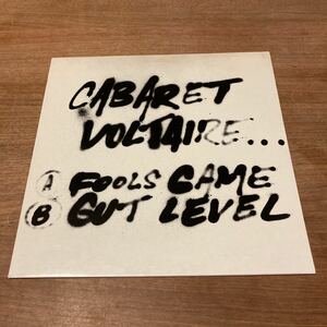 レア CABARET VOLTAIRE - Fools Game /GUT level(Belgium Orig.12)futura キャバレー ボルテール