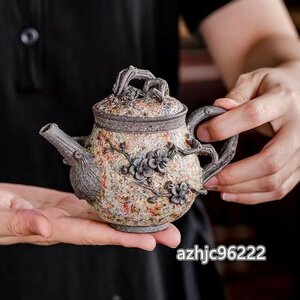 超人気☆職人手作り 陶器 煎茶道具 茶壺 茶壷 急須 茶器 茶道具 湯呑 茶托 容量：170ML