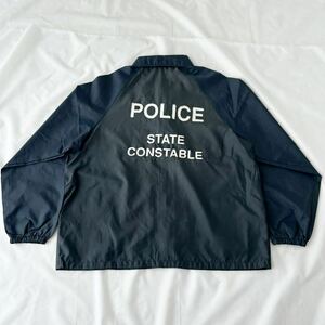 XL 80s ポリスマン ナイロン コーチジャケット ビッグサイズ ビンテージ （ 80年代 AUBURN USA製 POLICE 70s アメリカ 警察 ポリス vintage