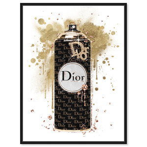 【送料無料】オシャレ モダン スプレー缶 アート ポスター イラスト Dior オマージュ インテリア♪ 額付きや特大も有 安い