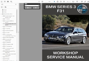 BMW 3シリーズ 3series F31 ワークショップマニュアル 整備書　※エンジン対応はディーゼルのみ
