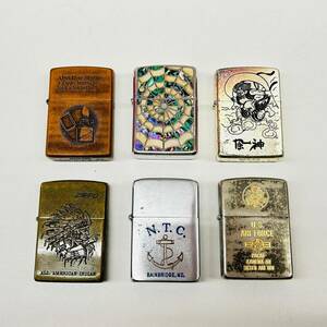 X553-O44-712◎ ZIPPO ジッポ ライター 6点セット N.T.C. 風神雷神 US AIR FORCE 喫煙具 喫煙グッズ