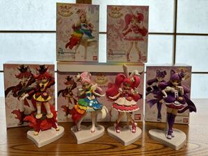 【中古】プリキュアアラモード　キューティーフィギュア2　キュアパルフェ、ホイップ、ショコラ、マカロン