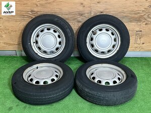 トヨタ　純正　13×5J　ホイール ＆ タイヤ　FIRESTONE/YOKOHAMA　155/80R13　4本セット 【個人宅配送不可】