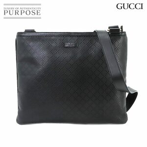 グッチ GUCCI ディアマンテ ショルダー メッセンジャー バッグ PVC レザー ブラック 201446 Diamante Messenger Bag 90221159