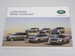 Glp_367249　外車カタログ　LAND ROVER Model Overview　写真6台景