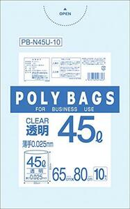 45L 透明 0.025ｍｍ ポリ袋 PB-N45U-10 オルディ 600枚入り 送料無料 （沖縄・北海道・離島を除く）