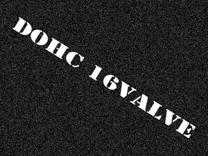 「DOHC 16VALVE」カッティングステッカーType2(2)　特殊カラー(ラメ、再帰反射)　