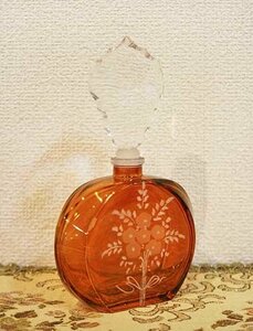 イタリア製 輸入雑貨 香水瓶 クリスタルガラス 赤 リビングスタジオ スワロフスキー パフュームボトル エッチング イタリアーニ 291C-R