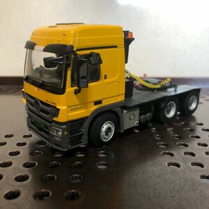 700 WSI 1/50 Mercedes Benz メルセデスベンツ MP3 L-CABINE 6×4 イエロー JAPANESE LIVERY トレーラー トラック ミニカー ケンクラフト