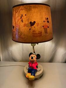 レア　ミッキーマウス　テーブルランプ　ビンテージ　アンティーク　ディズニー　 電気スタンド 卓上ランプ