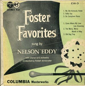 即買　EP盤６曲入り　ネルソン・エディ　フォスター名曲集　ケンタッキーのわが家　FOSTER FAVORITES SUNG BY NELSON EDDY