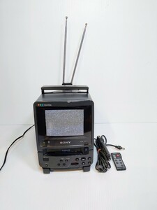 【ジャンク品】ソニー SONY Video8 COMBO ビデオTV EV-DT1 1987年製 ビデオ付カラーテレビ 