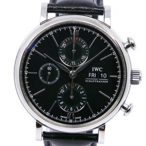 IWC インターナショナルウォッチカンパニー ポートフィノ cal.75320 IW391008 腕時計 クロコダイル 自動巻き メンズ【90000053】中古