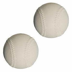 キャッチボール ハンドベースボール 三角ベース 野球ゲーム ボール KSふわふわボールN白 硬球タイプ 2個