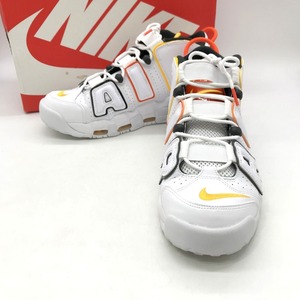 NIKE AIR MORE UPTEMPO レイガンス DD9223-100 スニーカー ハイカット シューズ カジュアル 箱付 タグ 27cm ホワイト ナイキ 靴 B4376◆