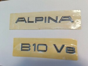 BMW用　リヤトランク　エンブレム　ALPINA B１０-V８ 未使用 アルピナ