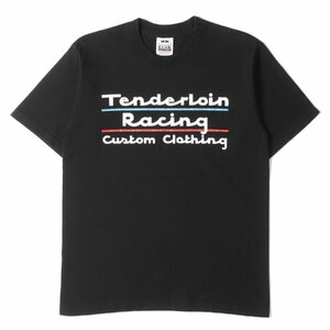 TENDERLOIN テンダーロイン Tシャツ サイズ:M Racingロゴ ヘビー クルーネック Tシャツ TEE TR 17SS ブラック 黒 PRO CLUB プロクラブ