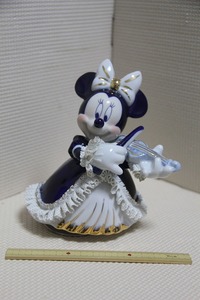 陶器製 ミニー オルゴール テーケー名古屋人形製陶 検索 T.K NAGOYA Doll フィギュア ディズニー Disney グッズ
