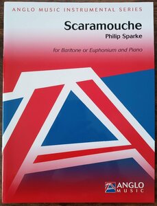 送料無料 ユーフォニアム楽譜 フィリップ・スパーク：スカラムーシュ 試聴可 バリトン or ユーフォニアム&ピアノ
