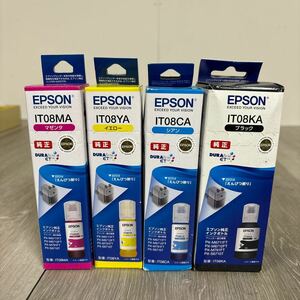 34 未使用　EPSON 純正　インクボトル　IT08MAマゼンタ　IT08YAイエロー　IT08CAシアン　IT08KAブラック　エプソン 