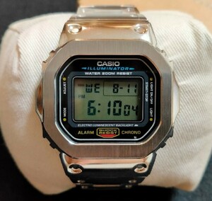 G-shock シルバー メタルカスタム本体付 DW5600e