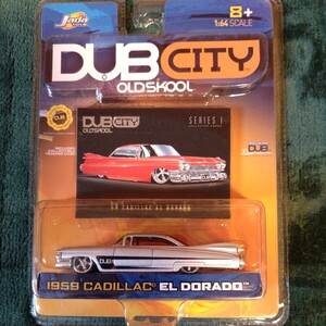 Jada TOYS 1/64 （2） DUB CITY 1959 CADILLAC EL DORADO （銀）