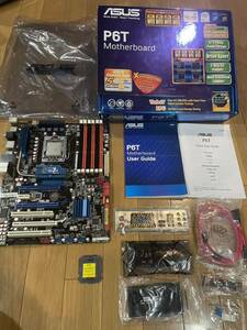 ASUS P6T LGA1366 6SLOT Intel X58 ATX Intel Motherboard コレクション品出品⑭ CPU メモリー グラボ CPUクーラーつき☆彡