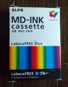 【新品】ALPS製 LabecaFree ブルー インクリボン カセット 型番 MDC-LBFB 対象モデル MD-2000/2010/2300/4000/1000/1300/1500/5000/5000i 