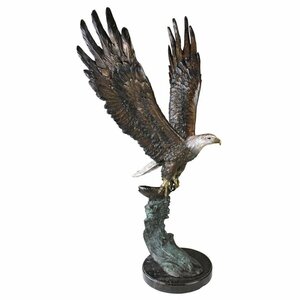 雄大な鷲の鋳造ブロンズ庭園ガーデン彫像高品質ロストワックス製ブロンズ彫刻アート工芸コレクションアート輸入品