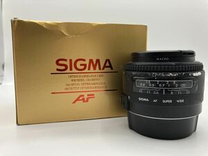 240425404003 SIGMA シグマ SUPER-WIDEII 1:2.8 24mm キャノン用 レンズ 箱付 現状品 中古