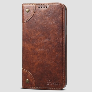 送料無料★iPhone 8 plus / 7 plus手帳型ケース 財布型 カード収納 軽量 防塵 薄型 耐衝撃保護 (カーキ)