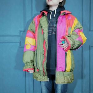 USA VINTAGE gallery COLORFUL DESIGN DOWN JACKET/アメリカ古着カラフルデザインダウンジャケット