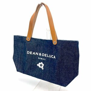 DEAN&DELUCA/ディーンデルーカ ハワイ限定 デニムトート レザーハンドル