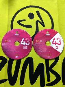 即決！　ZUMBA　ズンバ　ZIN43　CD＆DVD　インストラクター専用