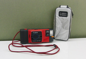 昭和レトロ Canon SNAPPY20 コンパクトカメラ フィルムカメラ 赤 ポップ 専用ケース ストラップ付 現状品 札幌 手稲