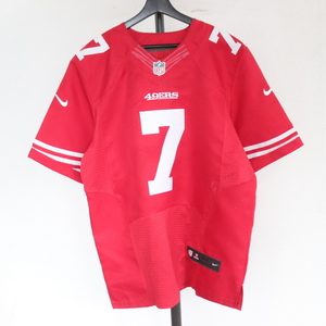 h148 2000年代製 NIKE ナイキ ゲームシャツ■00s 約XLサイズ 古着 アメカジ ストリート NFL 49ERS レッド 赤 メッシュ アメフト 90s 80s 