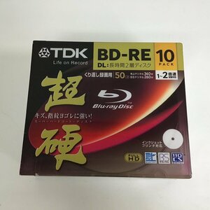 【未開封】TDK 超硬 くり返し録画用 ブルーレイディスク BD-RE DL 50GB 1~2倍速 10パック ○