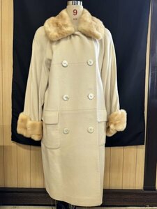 FOXEY BOUTIQUE　フォクシー ブティック　ファーコート　ベージュ　Fサイズ