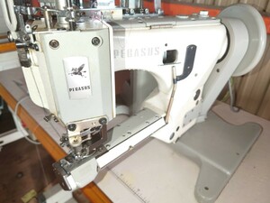 PEGASUS FW-603FB 細筒 偏平縫い 糸切り無し 工業ミシン サーボモーター 100V 