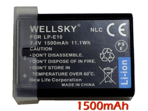 LP-E10 互換バッテリー [ 純正充電器で充電可能 残量表示可能 純正品と同じよう使用可能 ] Canon キヤノン イオス EOS Kiss X90 