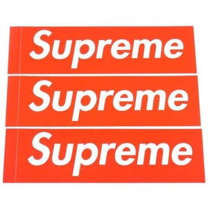 正規品 Supreme Box Logo Sticker ボックスロゴ ステッカー 3枚セット Red レッド
