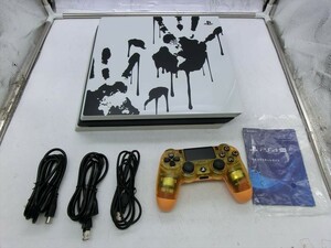 【IJ29-06】【100サイズ】ps4 プレイステーション4 Pro CUH-7200B デス ストランディング limited edition/動作未確認/通電可/※傷 ヤケ有