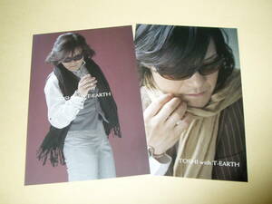 X JAPAN TOSHI with T-EARTH ポストカード 2種類セット