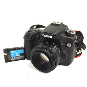 1円 CANON EOS 70D EF 50mm 1:1.8 STM デジタル一眼レフ デジタルカメラ L201140