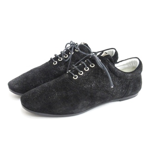 ルイヴィトン LOUIS VUITTON Glitter Suede Lace Up Oxfords レースアップ シューズ スニーカー スエード ラメ FA0121 ブラック 37.5 24cm