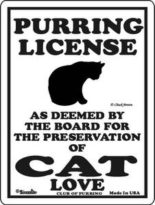 ●CAT 猫 ねこ ネコ リッカーライセンスサイン●