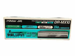 未開封 現状品 VICTOR JVC ビクター VHS&HDD&DVD ビデオレコーダー DR-MX10 快録LUPIN カイロクルパン 箱のテープに一部切れ [TK24-0517-2]
