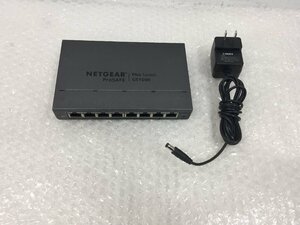 NETGEAR 8ポートギガビットネットワークハブ GS108Ev3　通電のみ確認　中古品　 (管２B８-N17)