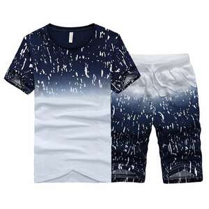 2651 NaranjaSabor 夏 メンズ Shorts Casual Suits スポーツ ウェア 衣類 Man Sets パンツ サイズ M L XL 2XL 3XL 4XL ダークブルー